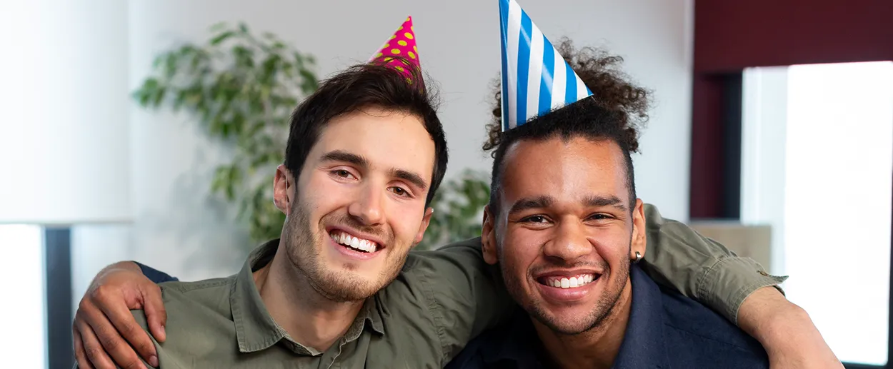 Comemoração de aniversário em quadra esportiva